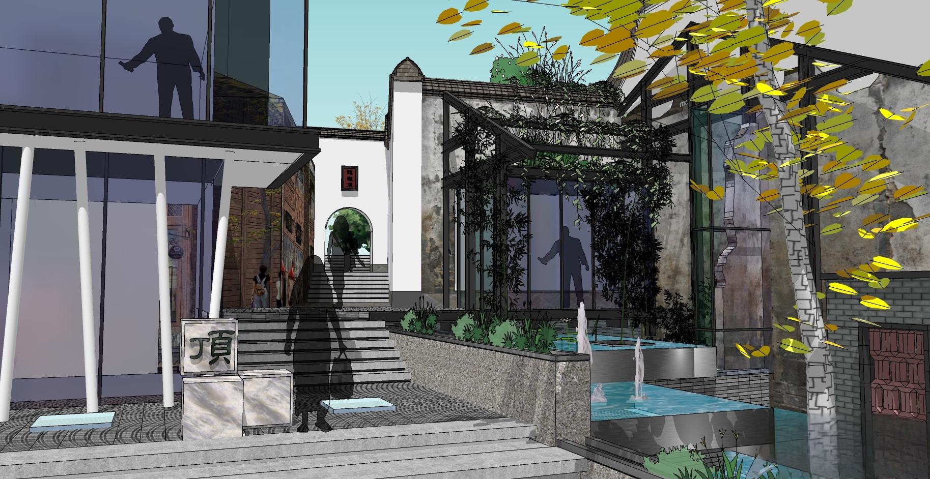 图片[5]-民族商业街（复古怀旧历史文化）旧街道建筑改造方案模型 - 由甫网-由甫网