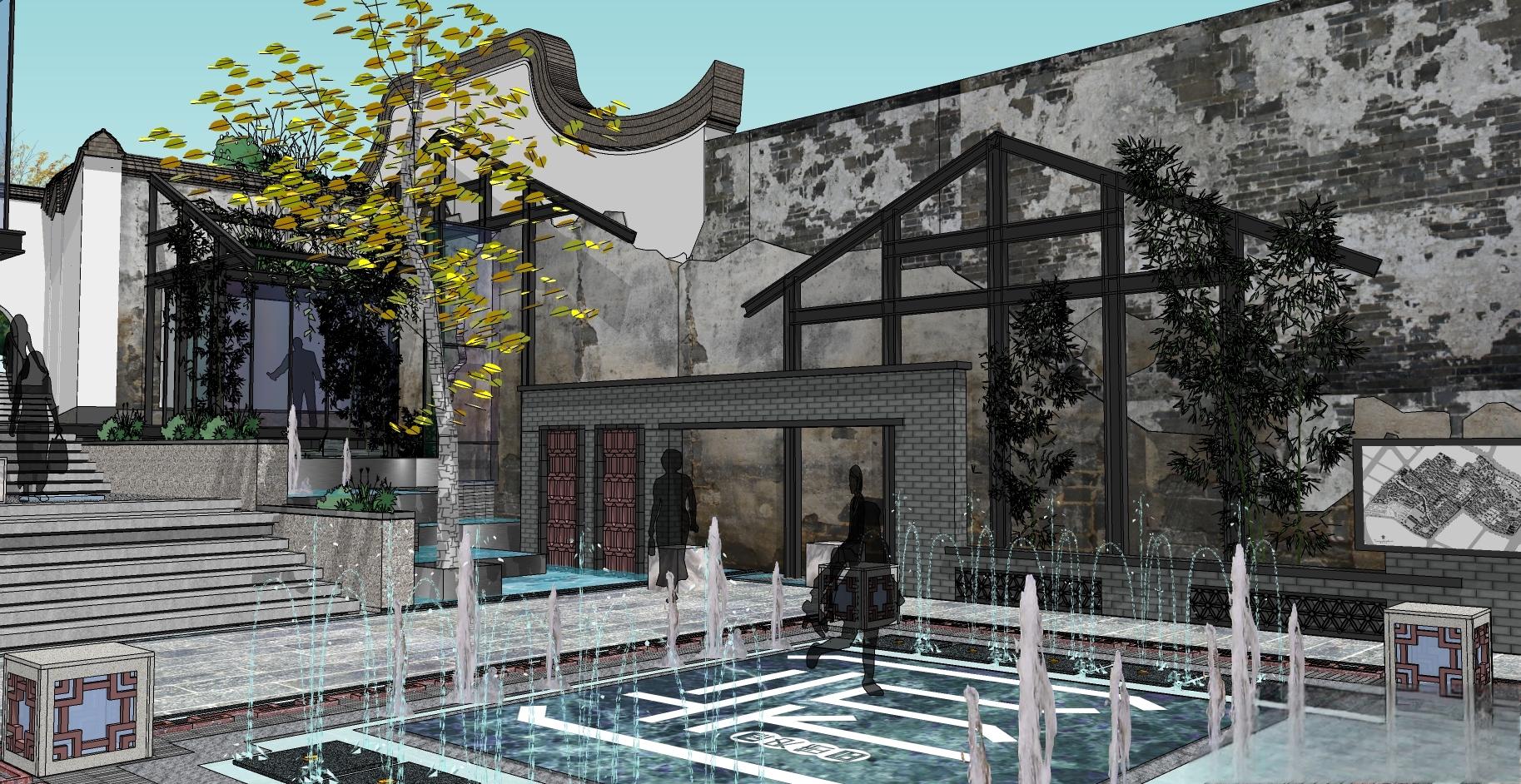 图片[6]-民族商业街（复古怀旧历史文化）旧街道建筑改造方案模型 - 由甫网-由甫网