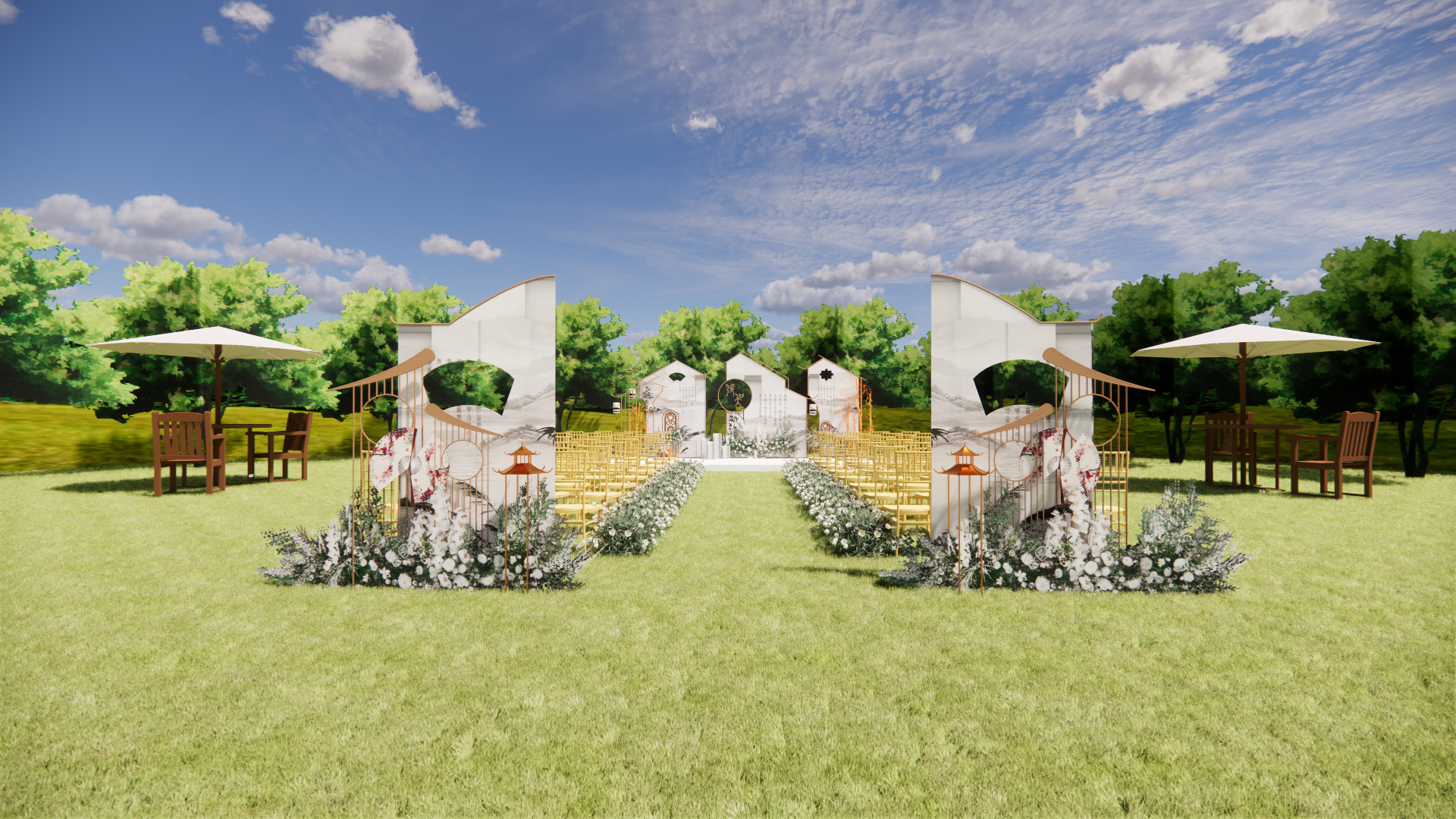 户外婚庆婚礼草坪004-由甫网