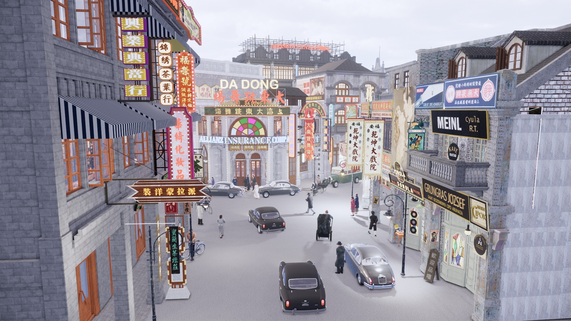 图片[3]-复古商业街_民国街道_民国_街道场景SU模型 - 由甫网-由甫网